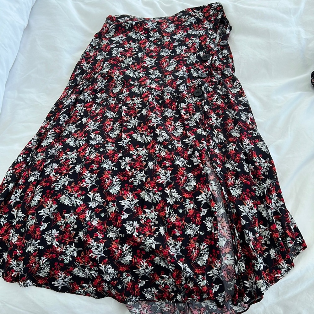 zara midi skirt